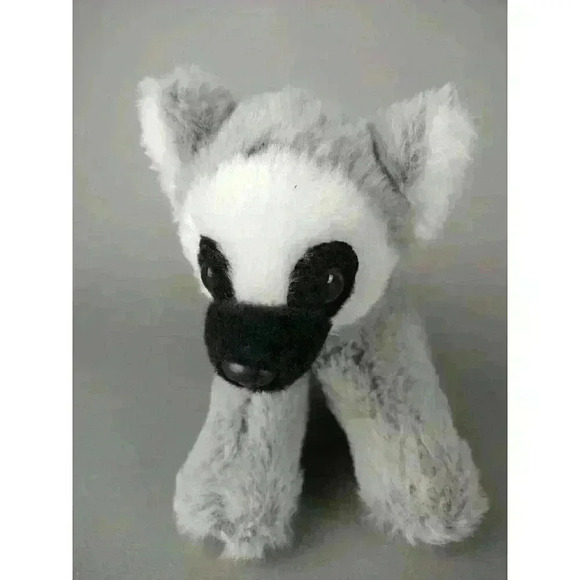 The Petting Zoo Ring Tailed Lemur 11" Stuffed Animal Plush Soft Toy Black Gray - Picture 2 of 10